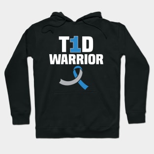 Support T1d WARRIOR diabetes blue Rainbow Type 1 Diabetes Awareness Hoodie